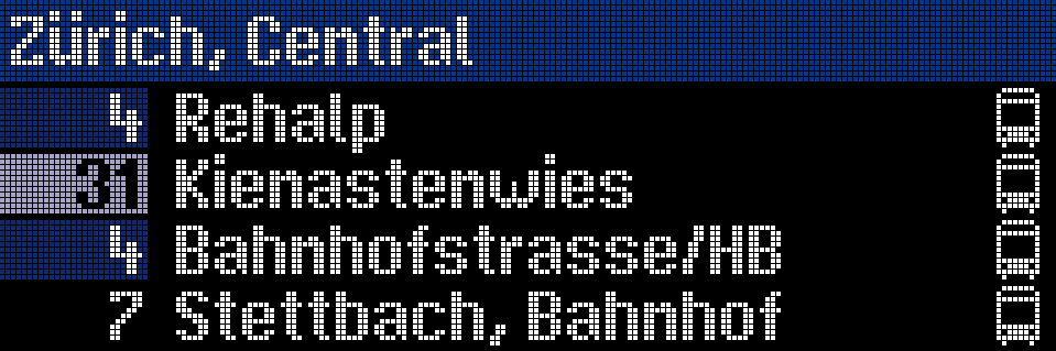 Station Display Theme: Title bar