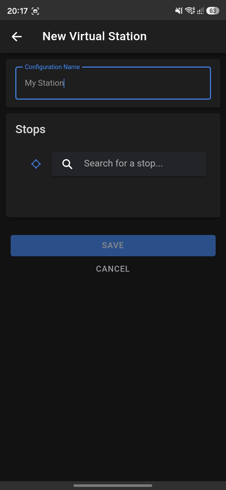 Station Display – create new virtual station