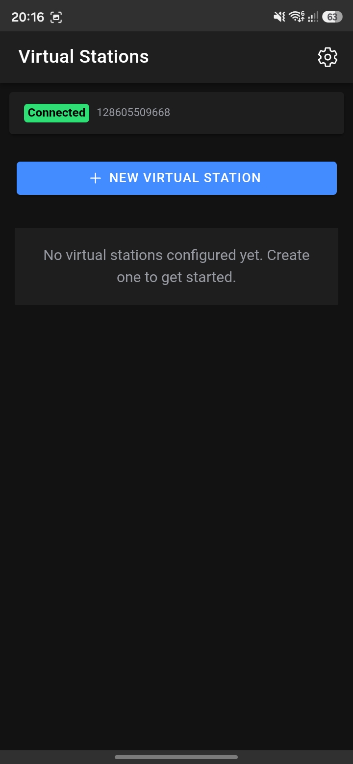 Station Display – virtual stations list
